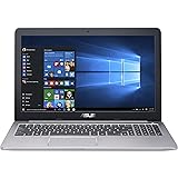 ASUS K501UX 15.6-inch Gaming Laptop (Intel Core i7 Processor, 8GB RAM, 256GB SSD Hard Drive, Windows 10 (64 bit)), Black/Silver Metal