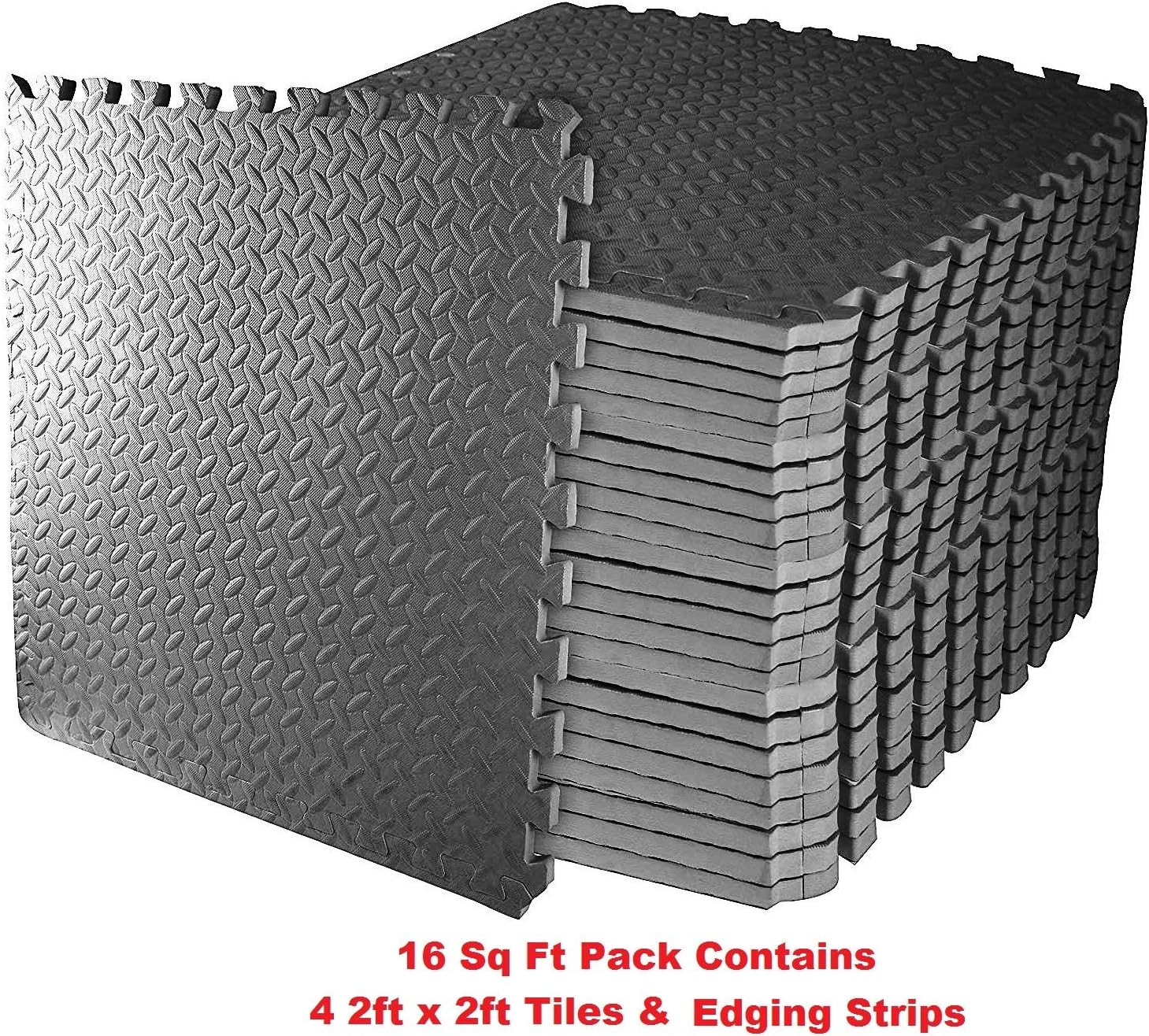 Uk Fitness Interlocking Floor Mat Home Gym Yoga Garage Play Area