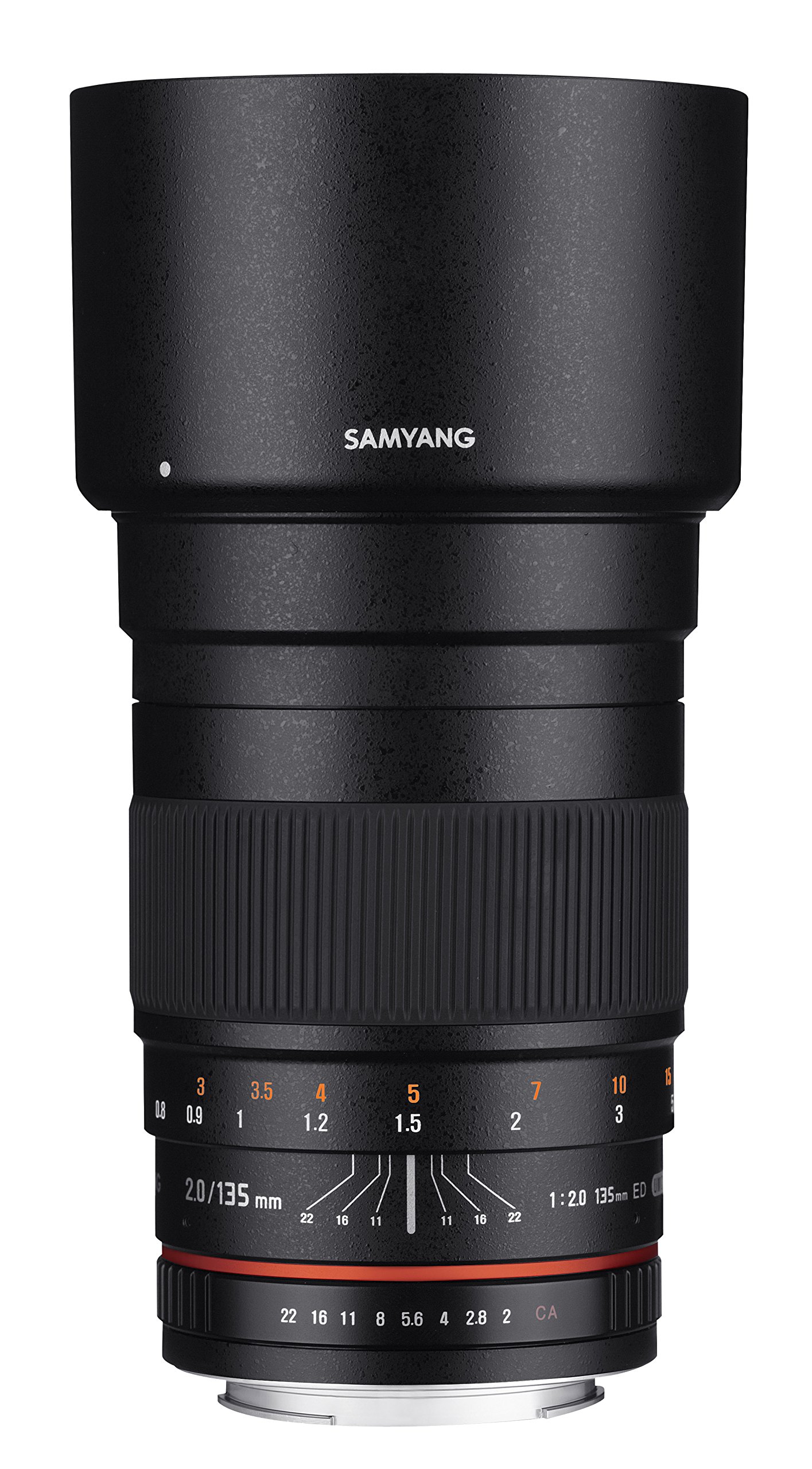 Teleobjetivo Samyang 135 mm f/2.0 ED UMC para cámaras réflex digitales Canon EF