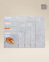 Feandrea Waterproof Dog Blanket 127 x 102 cm Grey Ombré L Plush Sherpa view 5