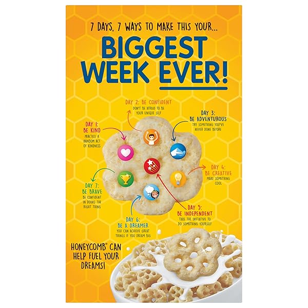 HONEYCOMB® HONEY FLAVORED SWEETENED CORN AND OAT BREAKFAST CEREAL, 19 OZ BOX