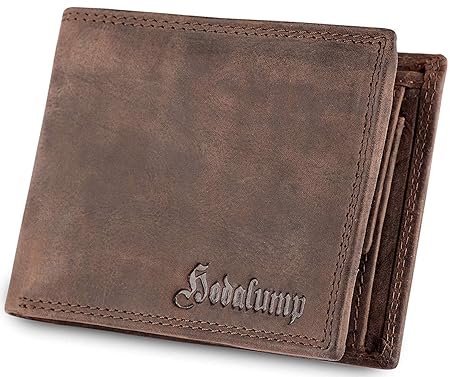 Hodalump Echt-Leder Geldbörse Herren in Geschenkbox mit RFID-Schutz (6 Varianten)