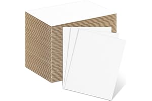 Henoyso 110 Pack 11 x 8. 5 Inch Corrugated Cardboard Sheets Flat Cardboard Sheets Packaging Inserts Flat Square Inserts Squares Separators for Shipping Packing Mailing Crafts(White)
