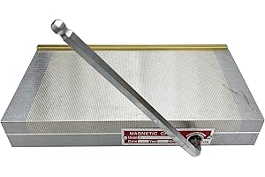 LGXEnzhuo Permanent Magnetic Chuck, 6"x12" Rectangular Fine Pole Magnetic Chuck for Grinding Milling Lathe Workholding