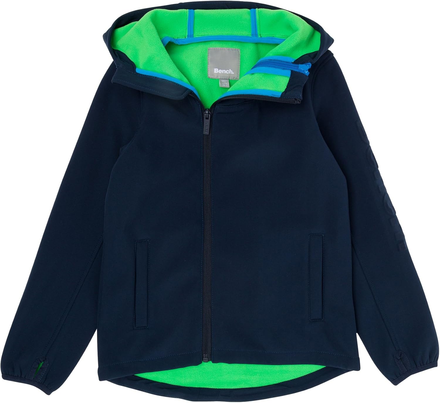 Bench Jungen Double Zip Softshell Jacke, Blau (Dark Navy Blue Ny031