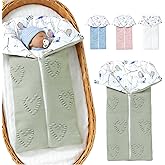 Yoolhamy Baby Winter Thick Swaddle Blankets Newborn Heart Dots Receiving Blanket Infant Soft Knit Warm Stroller Wraps for Baby Boys Girls (Green)