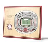 YouTheFan NCAA Alabama Crimson Tide 5-Layer StadiumView 3D Wall Art - Bryant-Denny Stadium