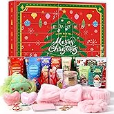 Skincare Advent Calendar 2025 for Women 24 Day of Beauty Countdown Calendar 2025 Beauty Advent Calendar with Bath Salt Hand Cream Body Lotion Spa Body Care Holiday Christmas New Year Gift Adult Teen