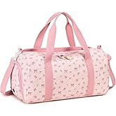 BTOOP Duffle Bag for Gym Sports Women Girls Workout Travel Bag Weekender with Shoe Compartment and Wet Pocket