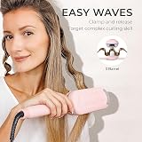 TYMO Rovy Hair Waver Crimper 32mm Dual Voltage Ionic Ceramic Pink view 2