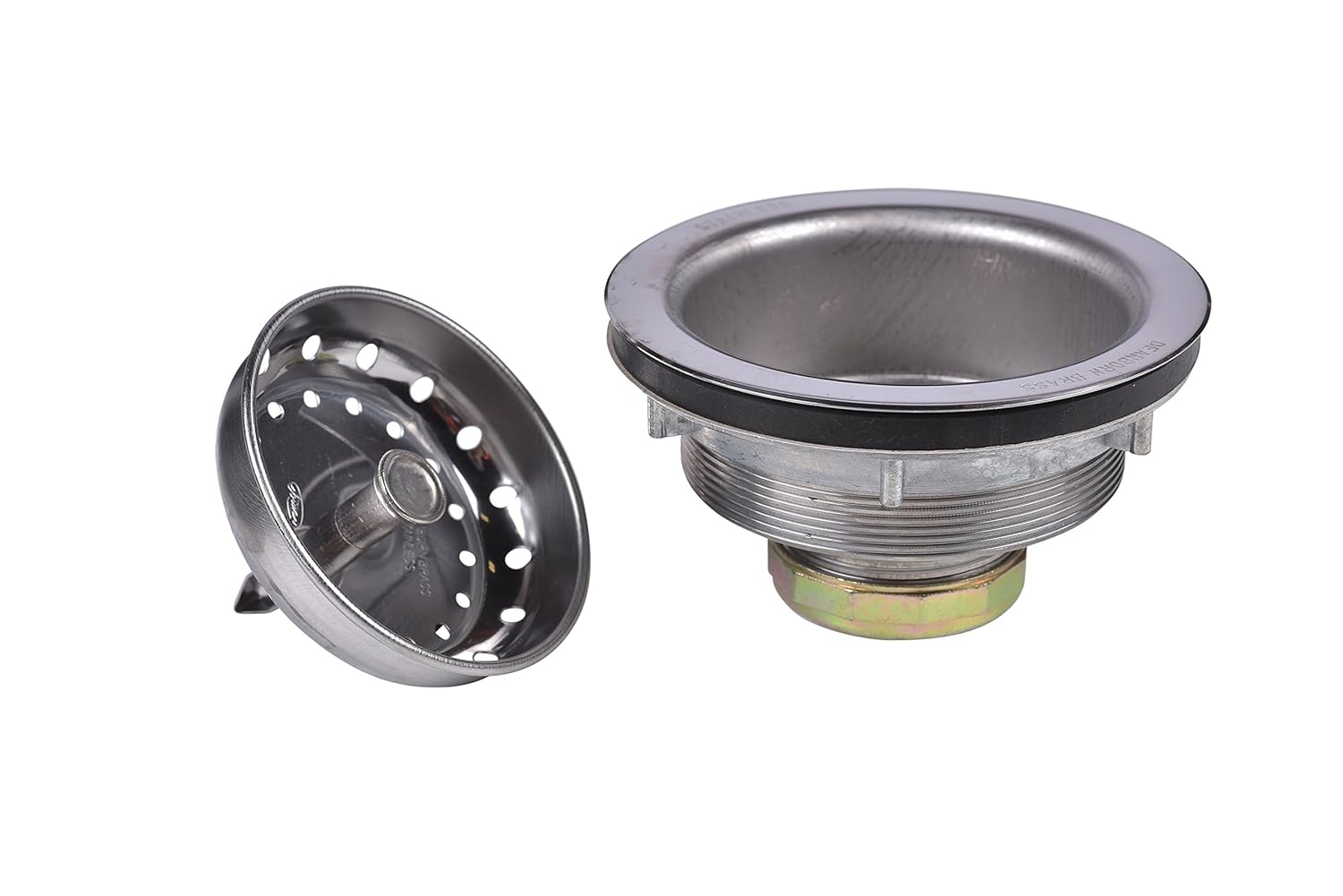 Dearborn 6 Super 6 Sink Basket Strainer, Stainless Steel Body and