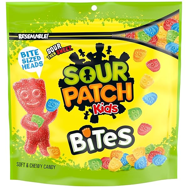 SOUR PATCH KIDS BITES SOFT & CHEWY CANDY, 12 OZ