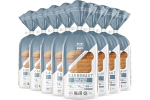 Carbonaut Gluten Free, Numbers Conscious, Keto-Certified, Non-GMO, Vegan Bread (Gluten Free Low Carb White Bread, 8 Pack)