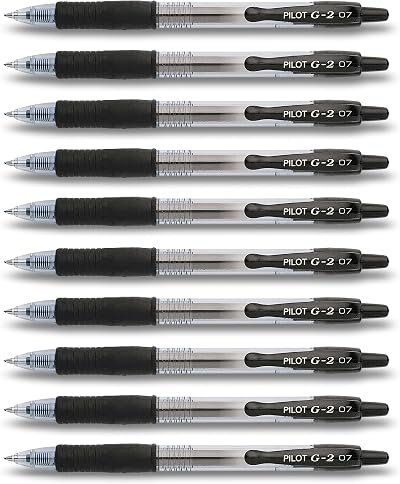 Pilot G2 Retractable Gel Pens Black 10 Stifte - Retractable Gel Ink