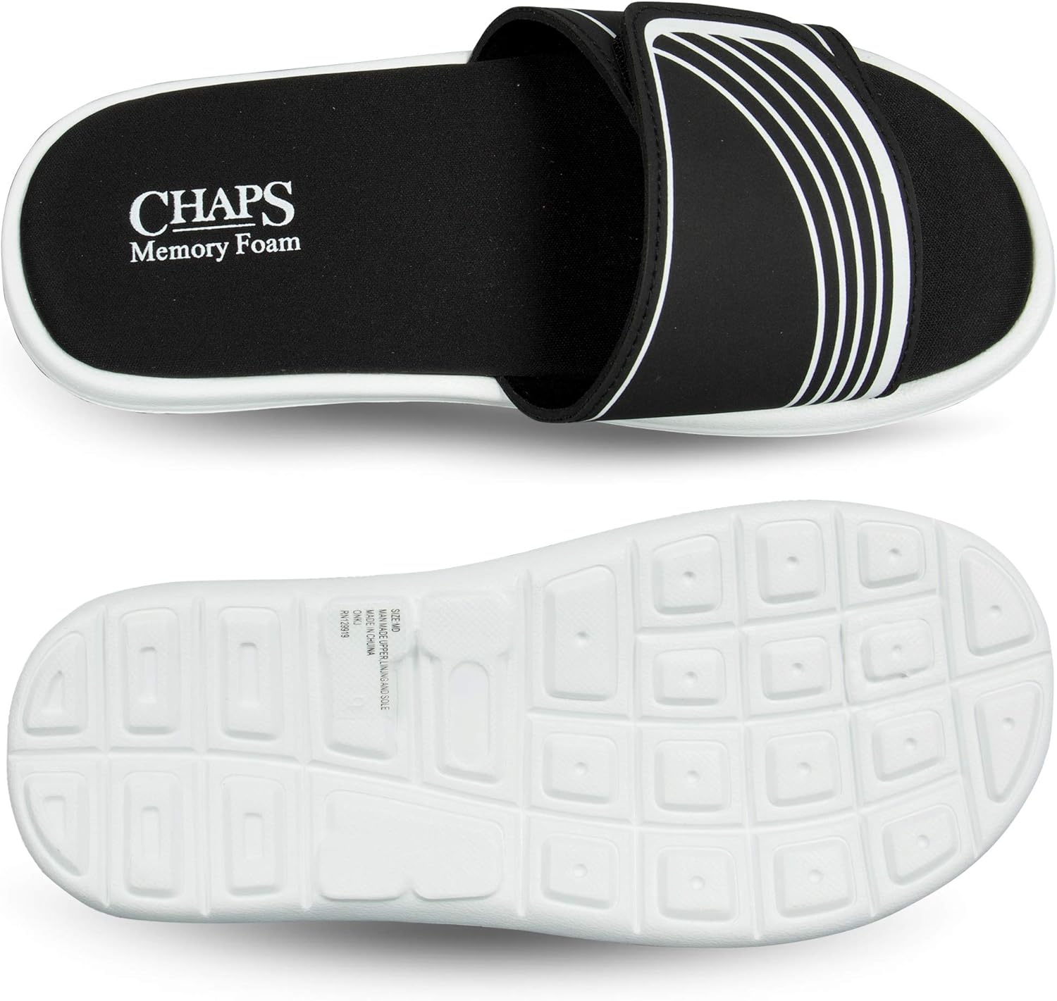 chaps memory foam sandals