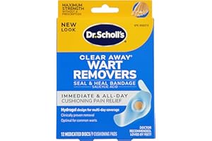 Dr. Scholl's ClearAway Wart Remover with Duragel Technology, 9ct, Clinically Proven Wart Removal of Common Warts with Discree