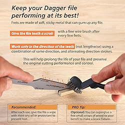 FretGuru Guitar Fret Crowning File - Dual Sided