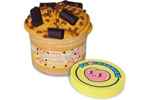 Peachybbies Slime Chocolate Chip Cookie Dough Cloud Slime, Made in USA Premium Slime, 100% Authentic Peachybbies, 7 oz., Scented Slime for Kids, Birthday Gift, ASMR, Fidget Toys