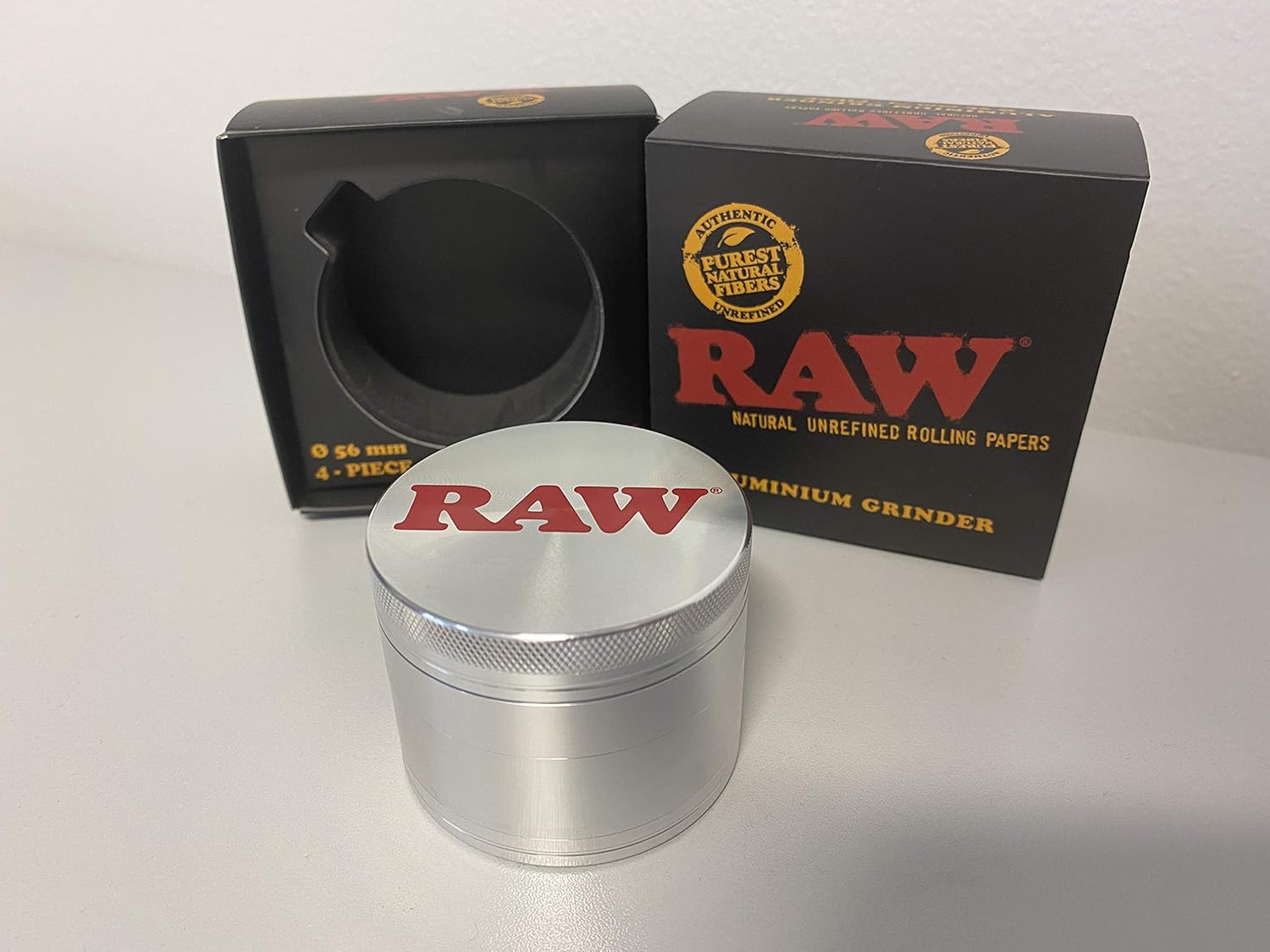 Amazon.de Raw 19330 Grinder4 Teilig mit Schaufel56mm, Aluminium