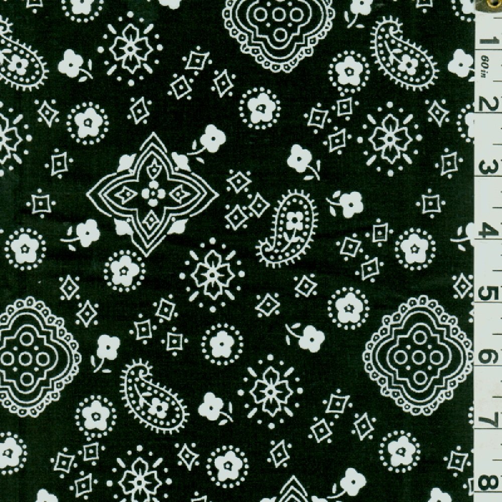 Bandana Fabric 15 Yard BoltBlack Amazon.co.uk Kitchen & Home