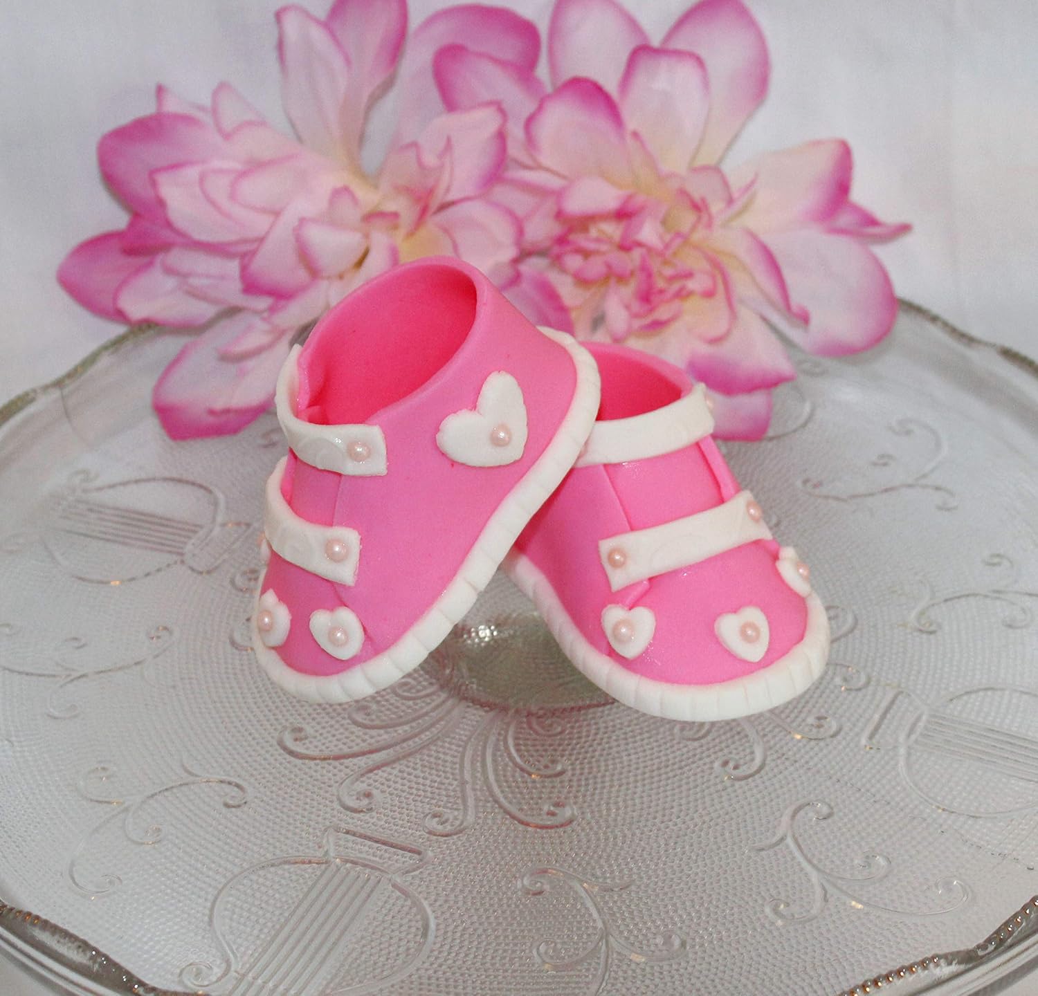 Baby Shoes Fondant Cake Topper Handmade