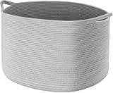 Maliton Grey Storage Basket 50x35 cm 68L Foldable Laundry Toy Organizer