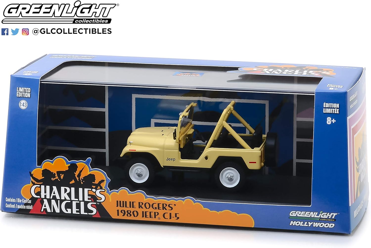 Greenlight 86333 1: 43 Charlie's Angels (1976-1981 TV Series) - Jeep Cj-5, Multi, Multicolor - Image 3