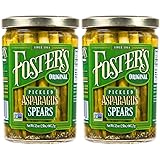 Foster's Pickled Asparagus Spears in a