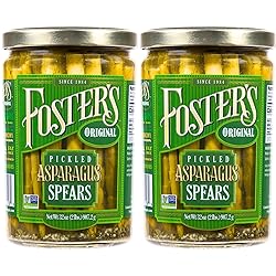 Foster's Pickled Asparagus Spears in a