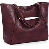 Large Tote Bag for Women Work 25L Travel Vegan Leather Ladies Handbags Weekender Purses