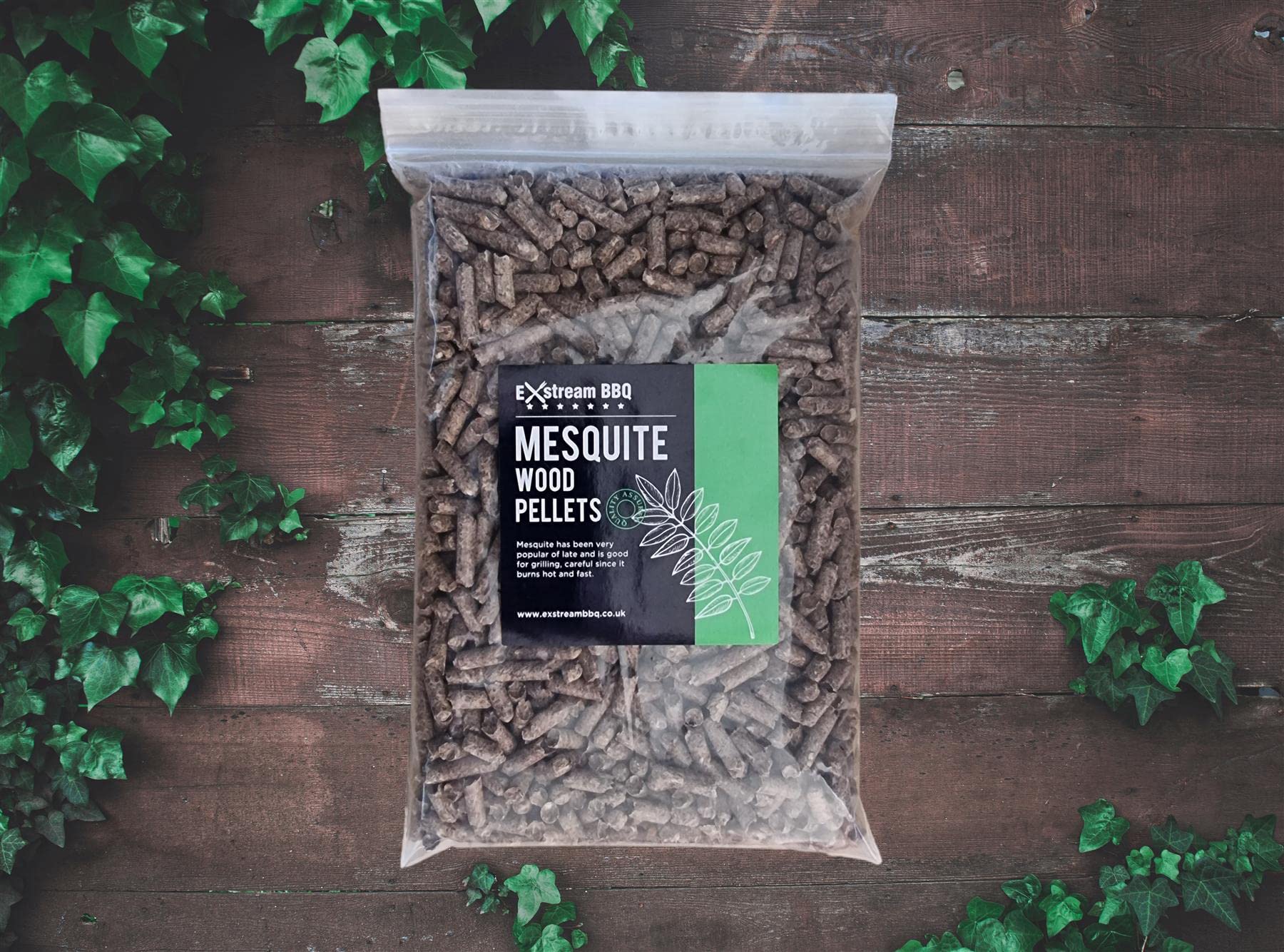 Exstream BBQ Mesquite 1 Litre (Approx 730g) Pellet For Use With Ninja Woodfire Grill - Resealable Bags