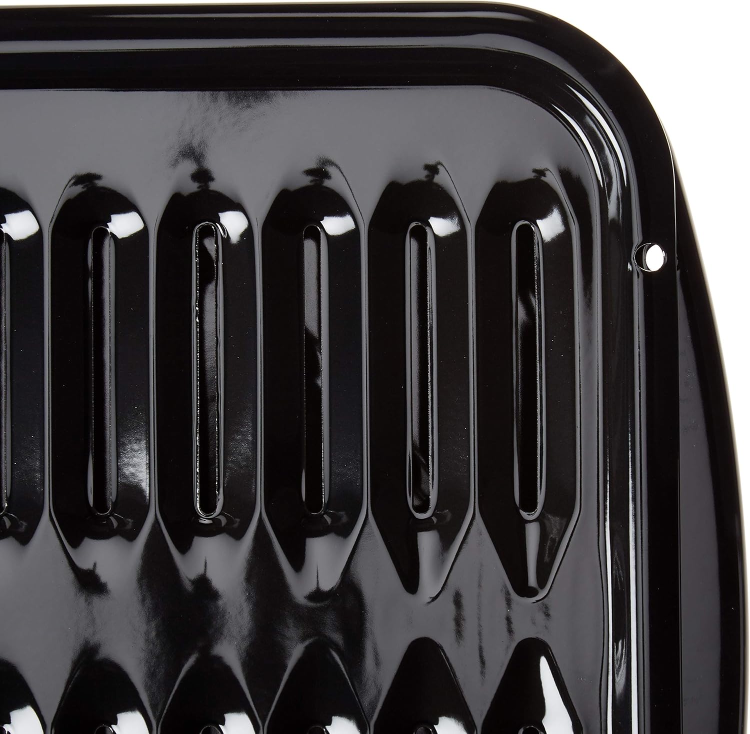 Whirlpool 4396923 Porcelain Broiler Pan and Grid, Black: Home Improvement