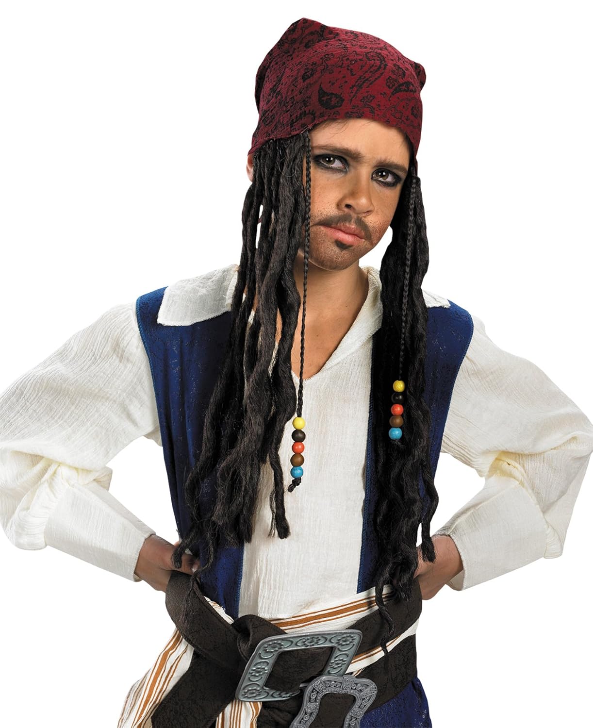 B07hy3btgy 編み込みアクセサリー付き スパロー パイレーツオブカリビアンジャック Disguise ヘッドバンド ままごとごっこ遊び 新年の贈り物