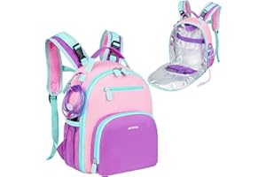 JAFFZORA Feeding Pump Backpack Compatible with Kangaroo Joey/EnteraLite Infinity, Enteral Feeding Tube Bag Backpack for 500ml Bag, G Tube, J Tube or GJ Tube, Pink&Purple, Bag Only