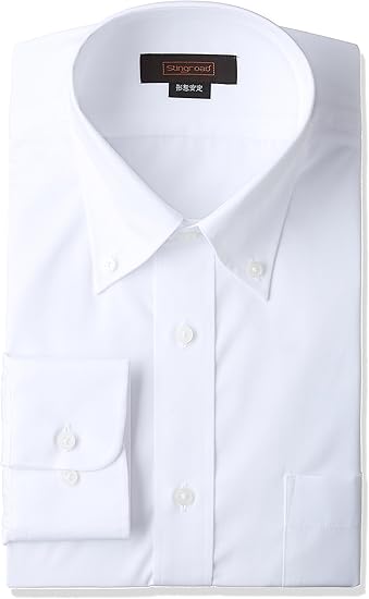 Amazon Co Jp スティングロード 長袖 ボタンダウン 白ワイシャツ 形態安定 綿高率混 レギュラーフィット Ma1113 1 メンズ 服 ファッション小物