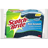 Scotch-Brite Scrub Sponge, 3 Pack, Multipurpose Sponges for Dishes ,Garage, Outdoor, Kitchen