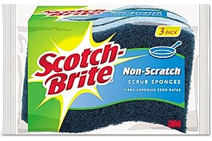 Scotch-Brite Scrub Sponge, 3 Pack, Multipurpose Sponges for Dishes ,Garage, Outdoor, Kitchen