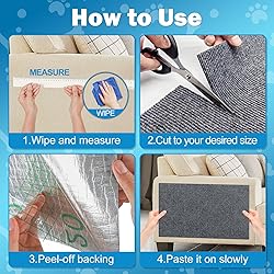 ENONCI Cat Carpet Protector 47.2"x15.8", Wall