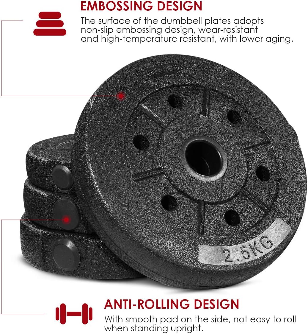 Adjustable Weights Dumbbells Set Strength Training Barbell Set 10 30 40