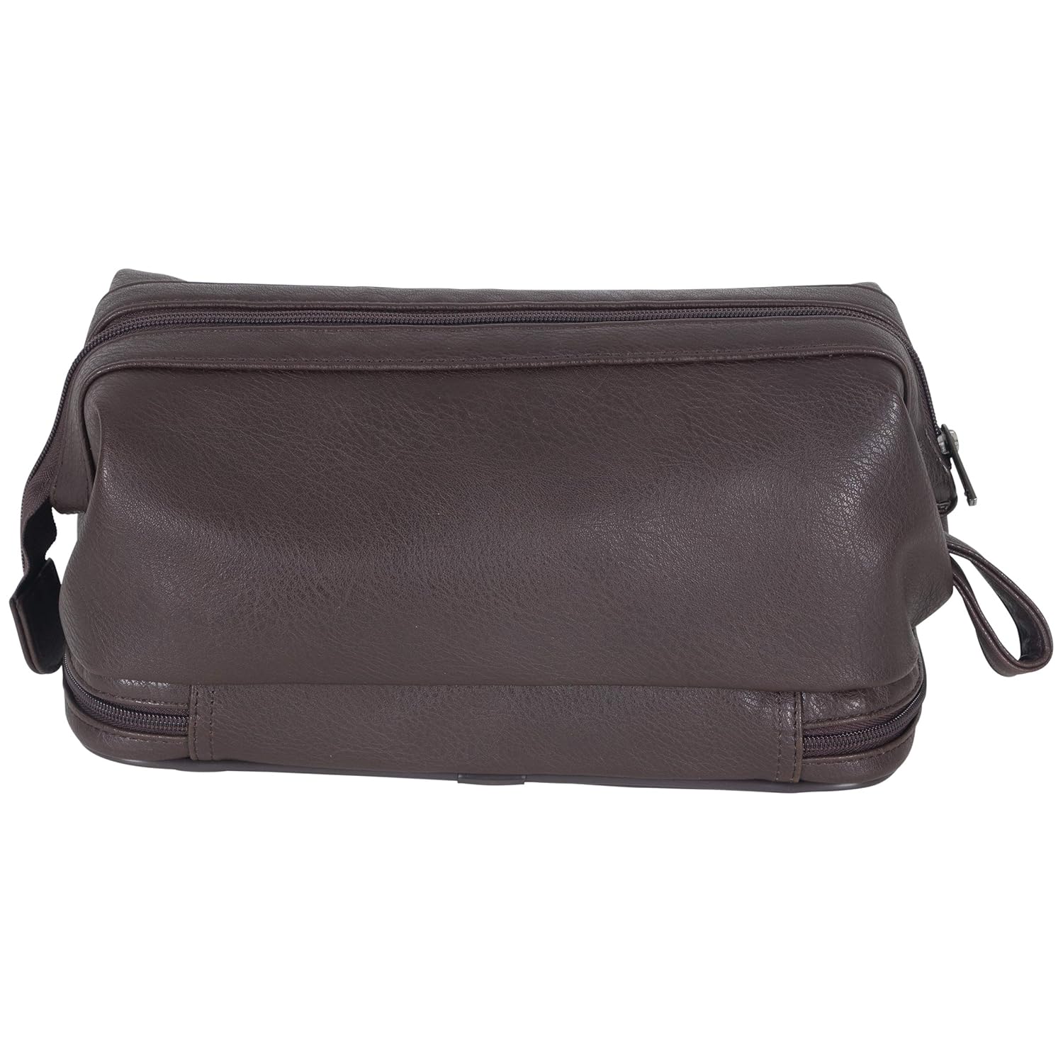 Ben Sherman Noak Hill Collection Vegan Leather Toiletry Travel Kit, Brown, 2PC Set: Industrial & Scientific