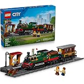 LEGO City Vintage Steam Train 60511 | Building Toys for Boys &amp; Girls, Ages 7+, Train Set for Pretend Play, 5 Minifigures, 575 pieces, Gift for Birthdays