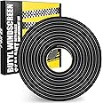 Butyl Rubber Tape Headlight Glue Sealant Rope 14.8Ft Diameter 9mm Putty Foam Strip Caulk Sealer for Automotive (Car RV Truck Marine) Window Door Windshield Sealing - Black, 1 Roll