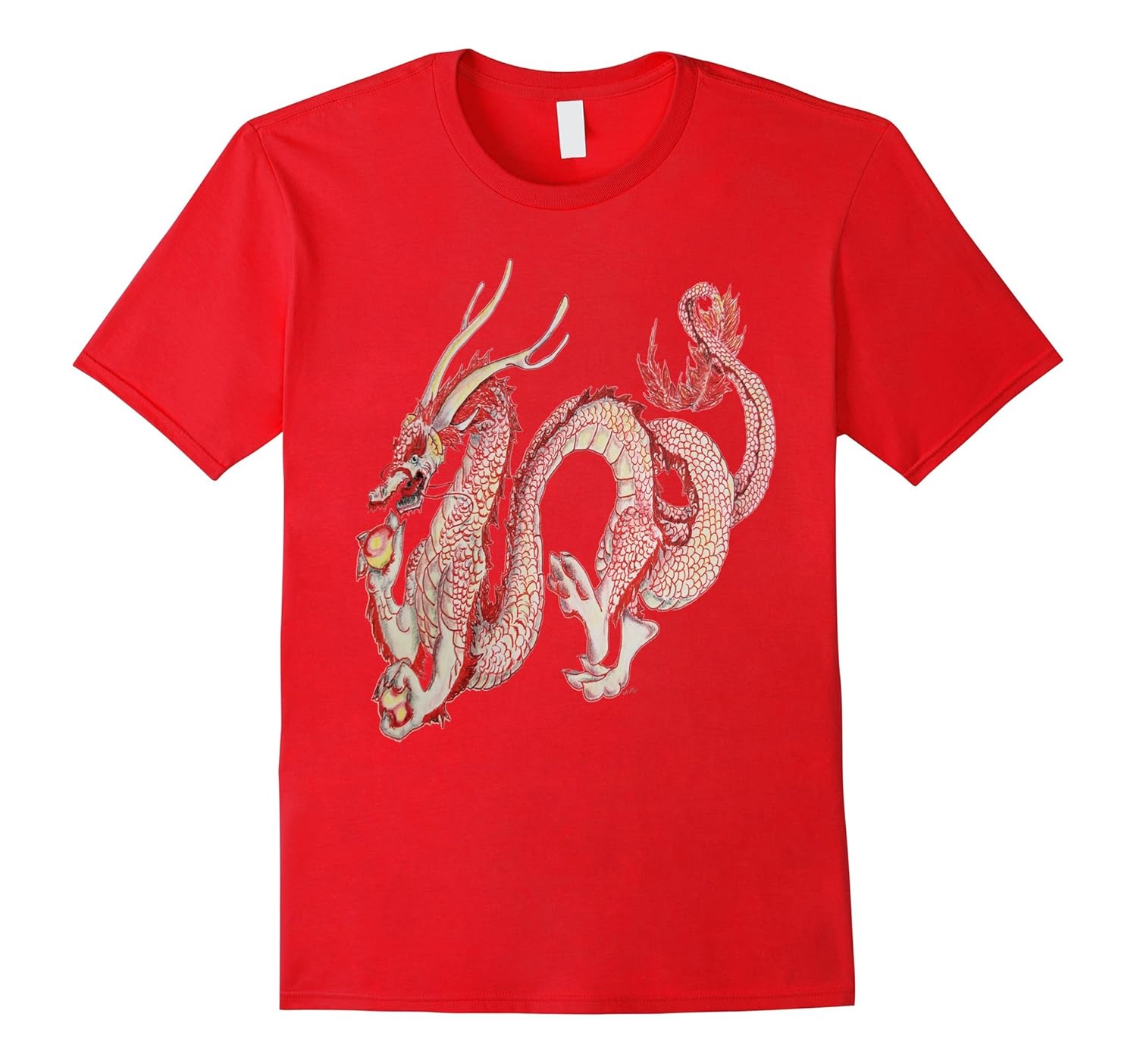 Chinese Dragon Martial Arts graphic T-Shirt gif man woman-ANZ