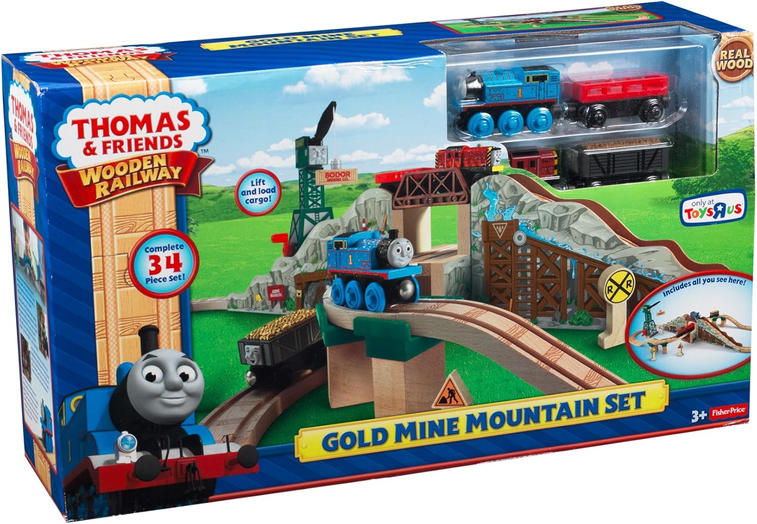 thomas the train gold mine mountain set