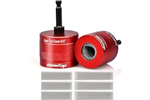 IMeanTop 1/2" & 3/4" Metal Copper Pipe Cleaner for Drill, with 1/4" Hex Shank, Each Contains 2 Additional Brush Blades, for Copper Pipe Installation, Cleaning, Polishing, Paint and Rust Removal