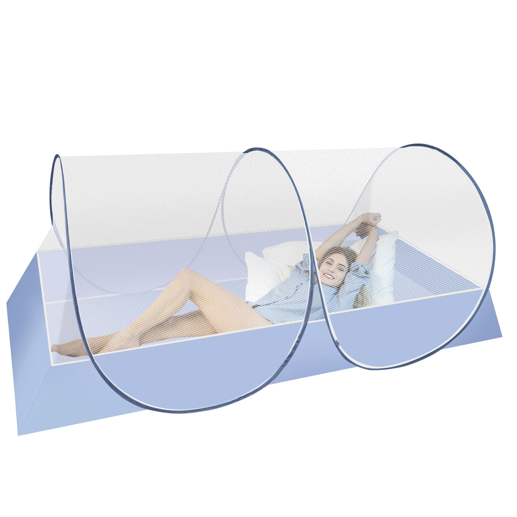 Photo 1 of (78 * 41 * 31 in) Large Pop up Mosquito Tent,Opens Automatically Portable Mosquito Net?Suitable for Bed Camping Travel