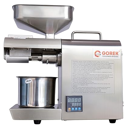 Gorek Technologies Stainless Steel GT-4T Automatic Oil Maker Machine ,400 W with