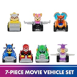 Paw Patrol: The Mighty Movie Toy Vehicle Set- 7 New