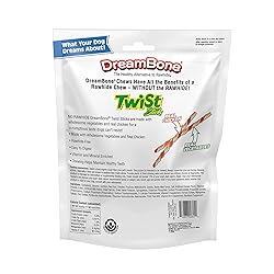 Dreambone Twist Sticks Rawhide Free Dog Chews, Made