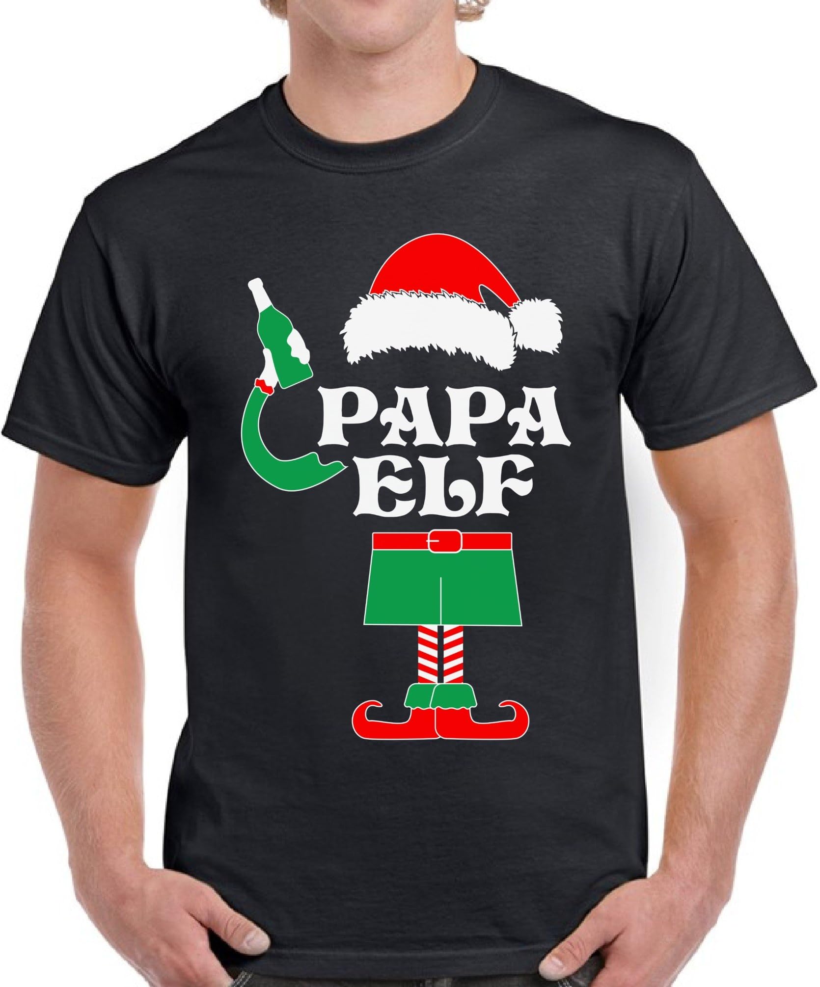 Papa Elf Christmas Shirt Papa Elf Shirt for Men Papa Elf Costume T-Shirt Ugly Christmas Tshirts for Men Xmas Gifts